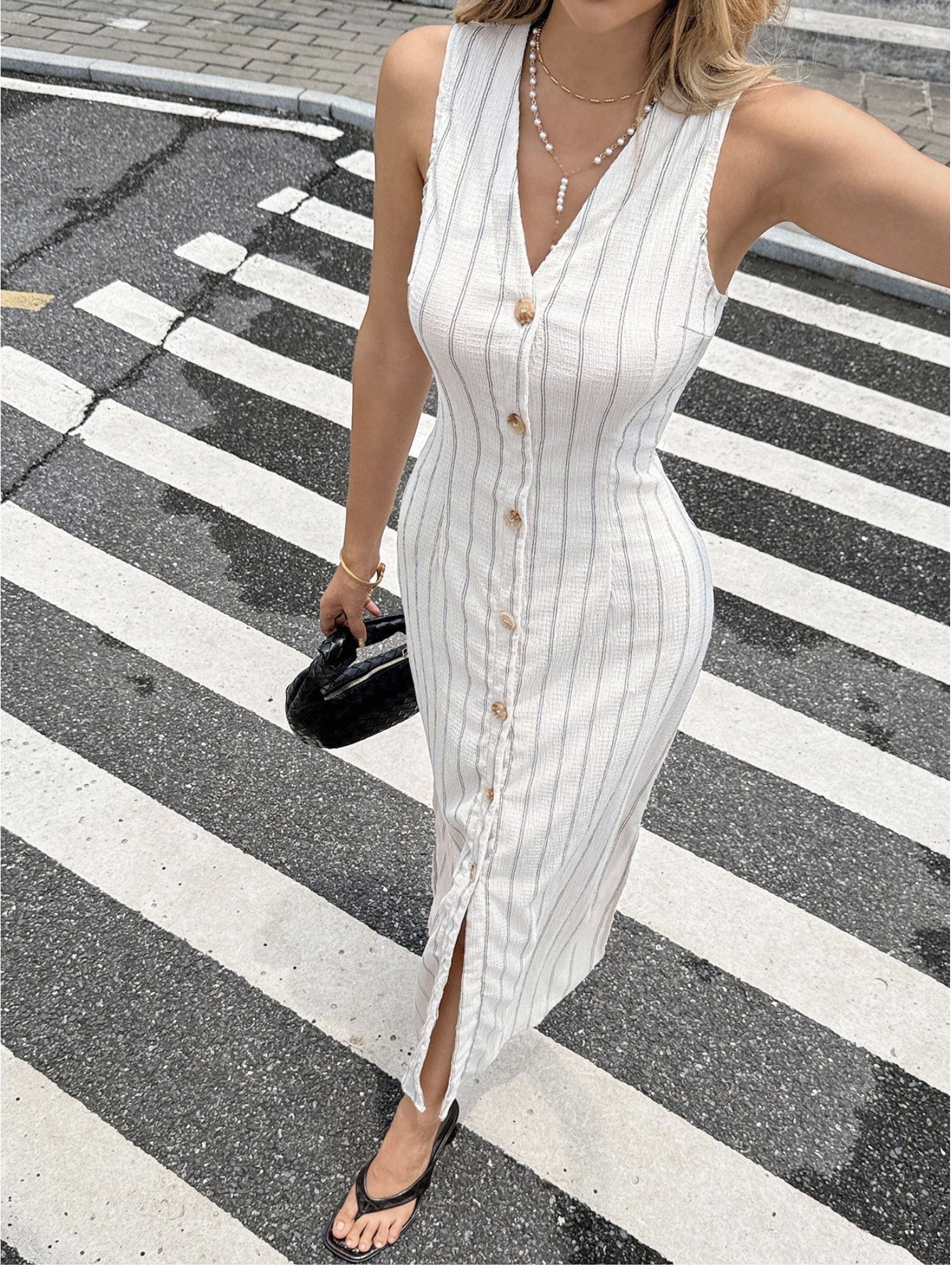 The Riviera Linen Midi Dress